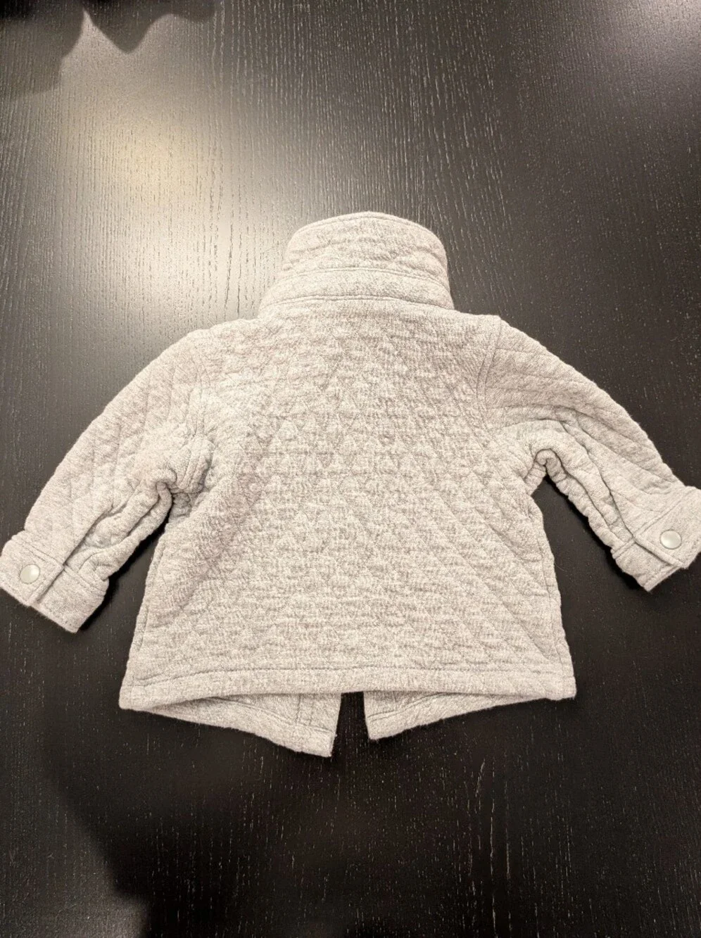 Old Navy Heather Gray Quilted Baby Jacket